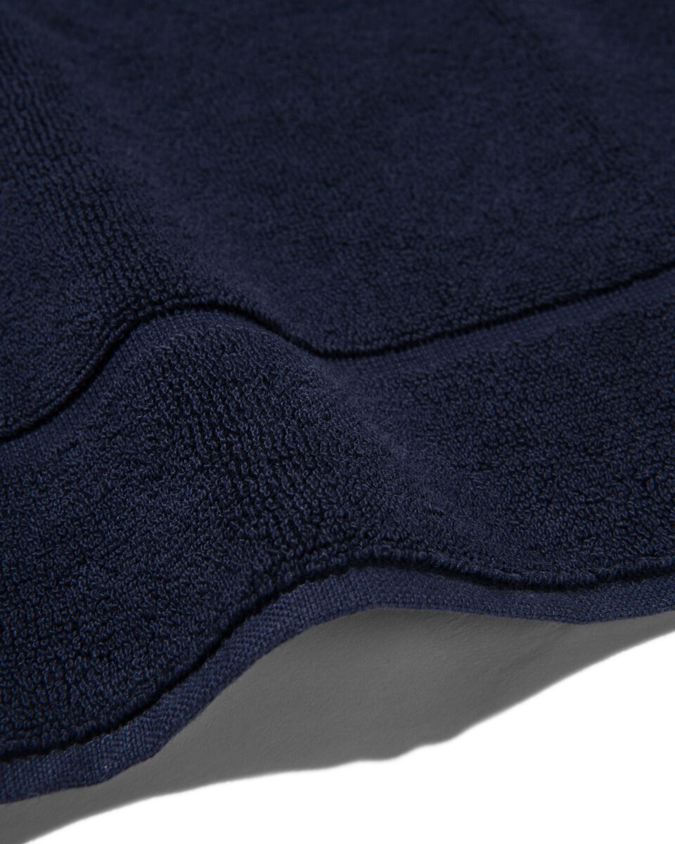 badmat 50x80 zware kwaliteit donkerblauw - 5260027 - HEMA