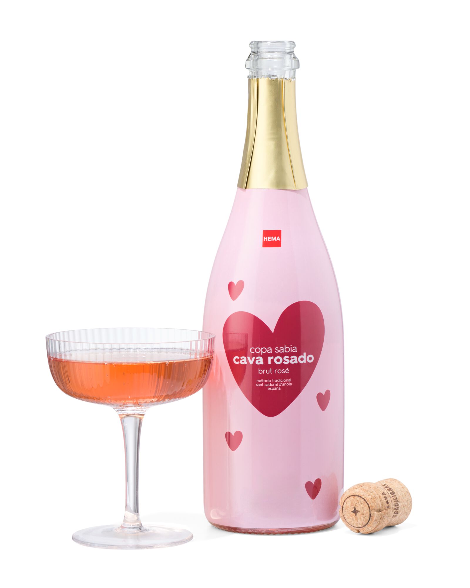 cava rosado Valentijn 0.75L - 17380010 - HEMA