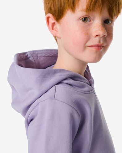 kindersweater met capuchon paars 98/104 - 30777830 - HEMA