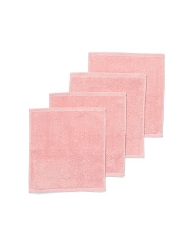 serviettes de bain - qualit&eacute; &eacute;paisse rose clair d&eacute;barbouillettes 30 x 30 - 5282878 - HEMA
