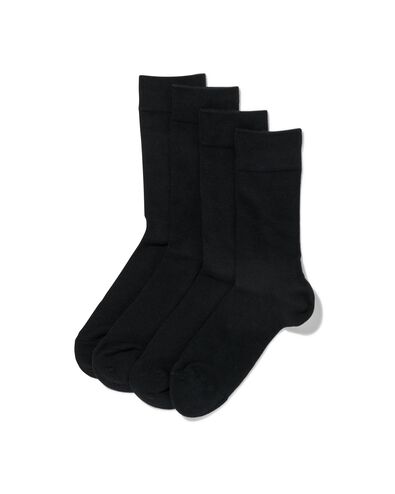 4er-Pack Herren-Socken schwarz - 1000011098 - HEMA