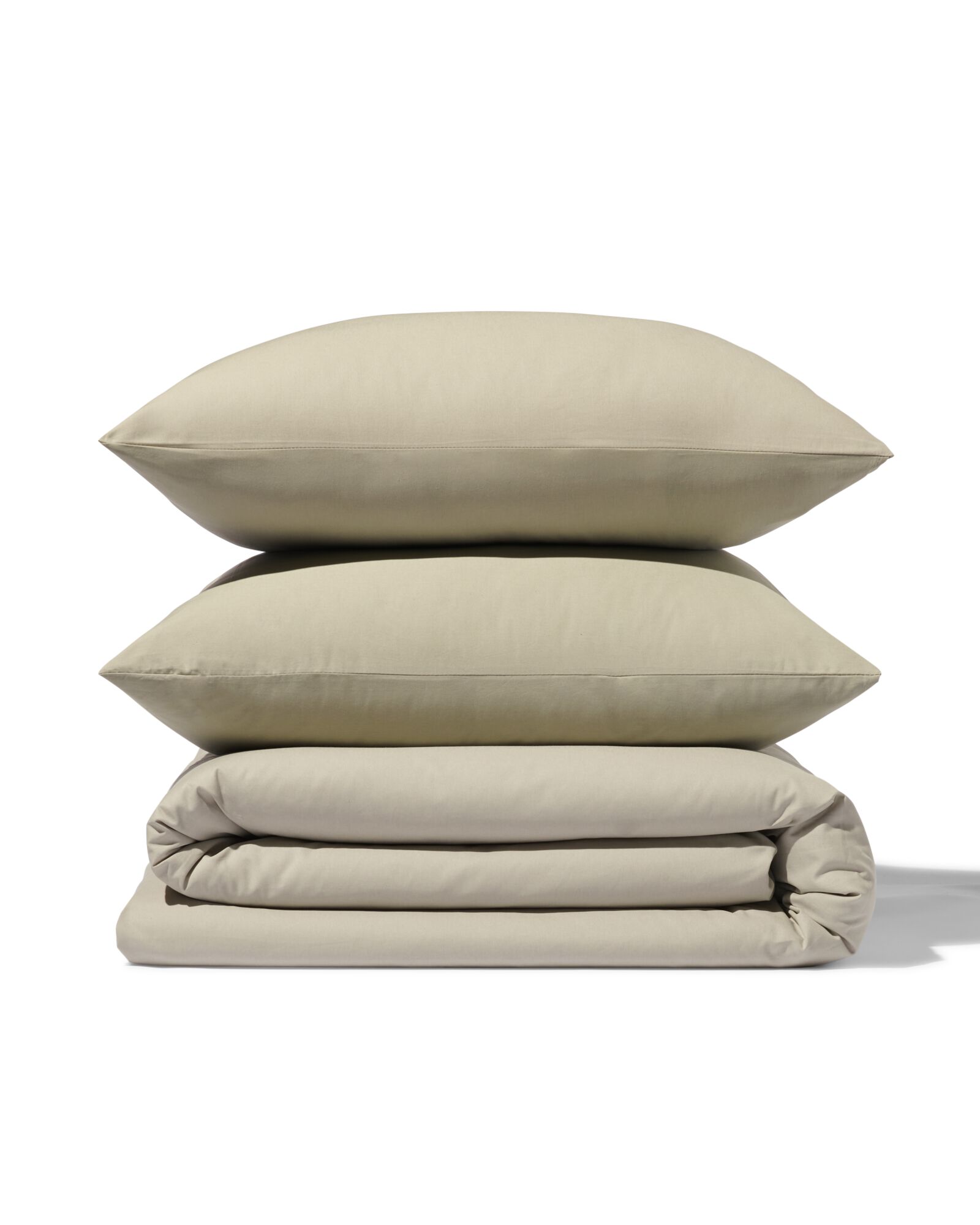 housse de couette en coton doux 240x200/220 vert - 5790142 - HEMA