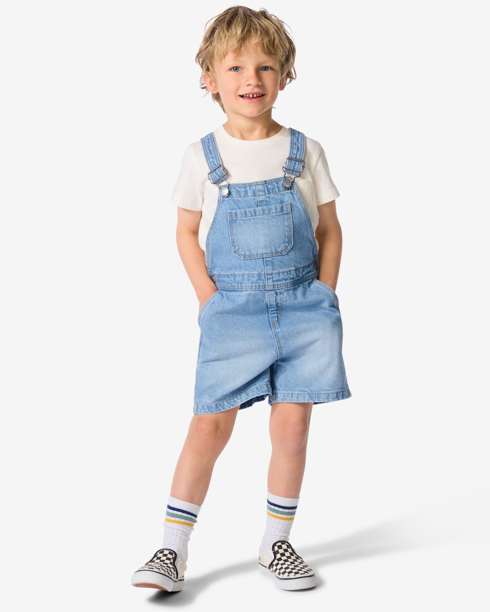 combinaison enfant jean beige beige - 30715504BEIGE - HEMA