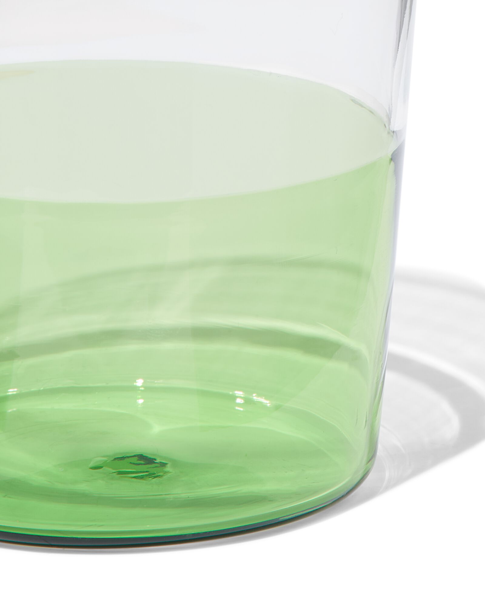 verre &agrave; eau 320ml vaisselle d&eacute;pareill&eacute;e verre avec vert - 9401130 - HEMA