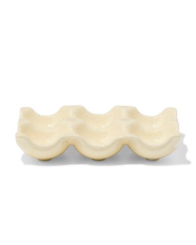 porte-&oelig;ufs 15 x 10 x 3 cm c&eacute;ramique beige - 25800058 - HEMA