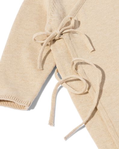 newborn boxpakje met overslag zand zand - 33400720SAND - HEMA