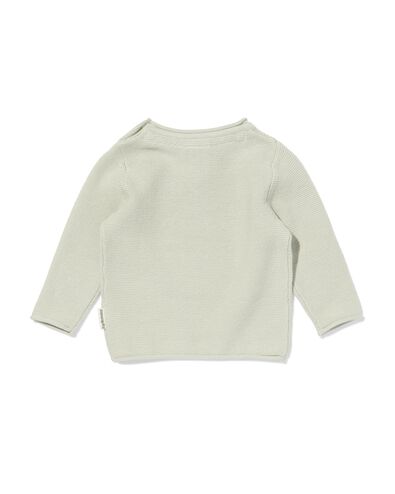 Takkie en Siepie newborn trui borduursel lichtgroen - 33442020LIGHTGREEN - HEMA