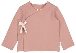 chemise portefeuille sweat nouveau-né avec bambou rose rose - 1000025530 - HEMA