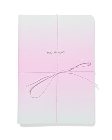 cahier 21x14,8 cm lign&eacute; ombr&eacute; &ndash; 3 pi&egrave;ces - 14102214 - HEMA
