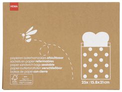 25er-Pack Papier-Butterbrotbeutel - 20510041 - HEMA
