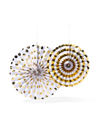 &eacute;ventails dor&eacute;s lot de 2 - 14250253 - HEMA