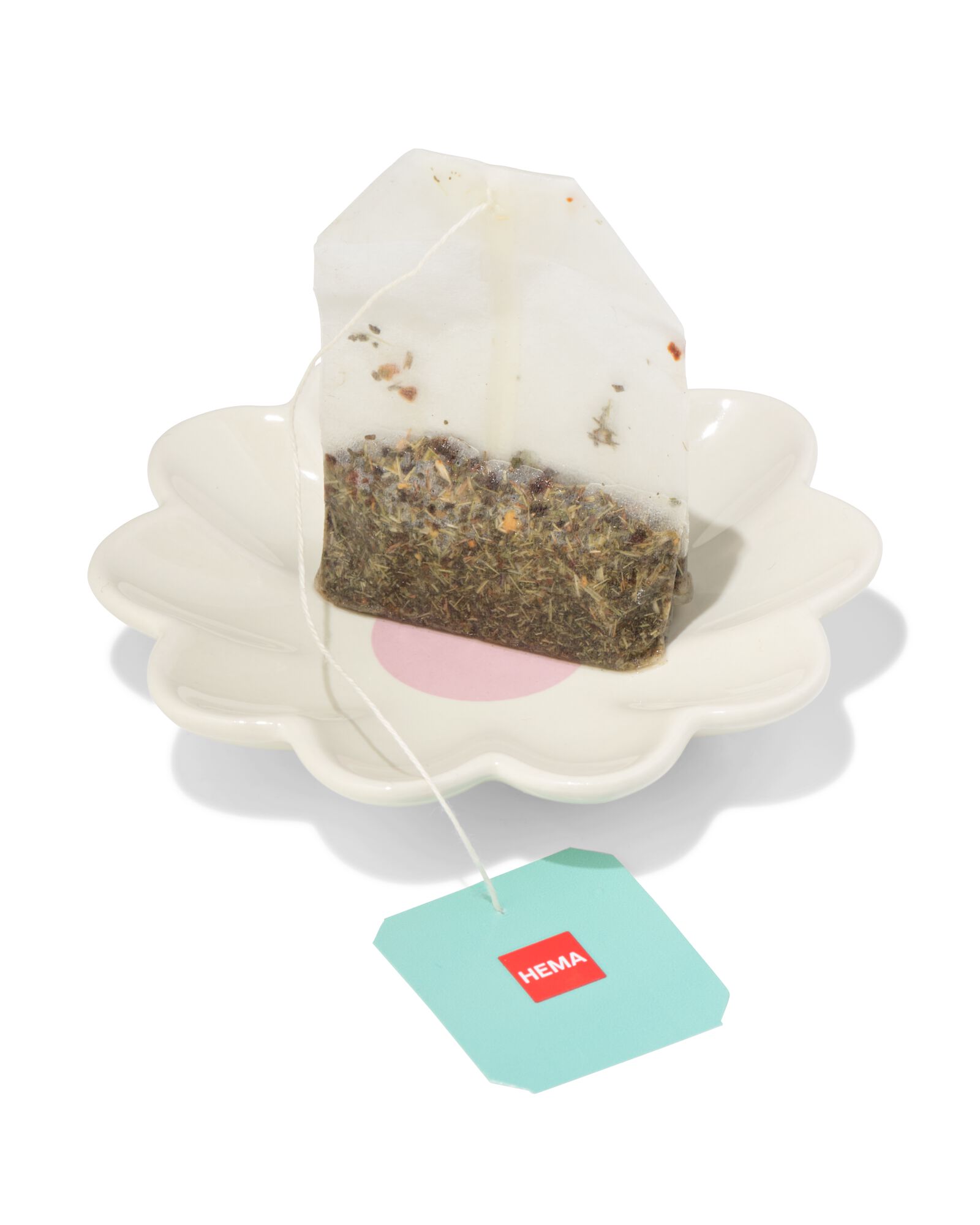 Teeuntertasse 8,3 x 8,3 x 1,5 cm, aus Keramik, Blumenform - 61104512 - HEMA