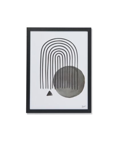 fotokader 30x40cm zwart hout 30 x 40 zwart - 13621038 - HEMA