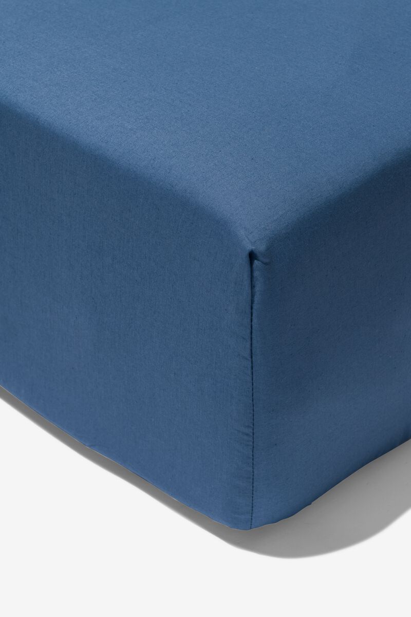 Spannbettlaken Boxspring - Soft Cotton - weiß blau blau - 1000030093 - HEMA