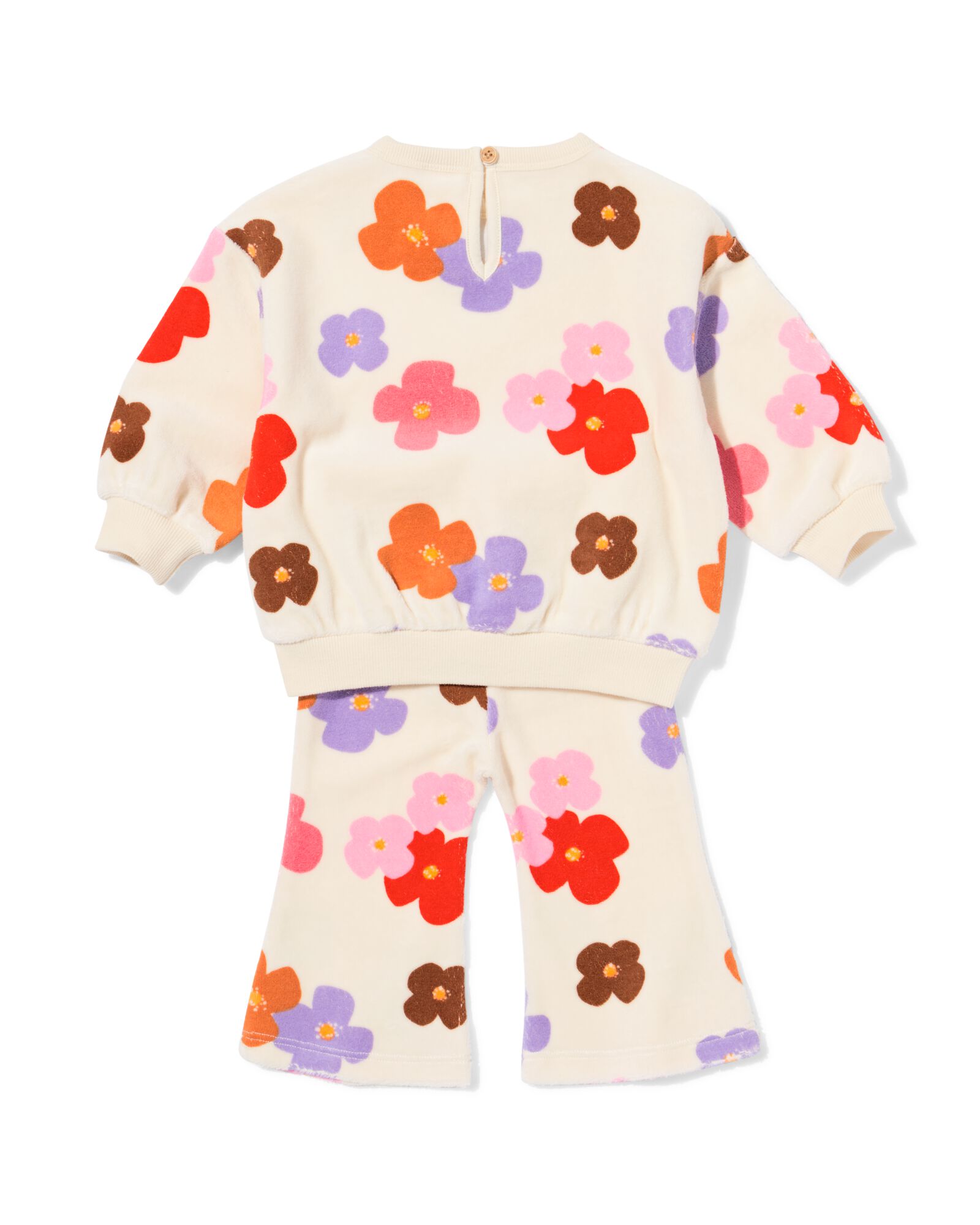 Baby-Bekleidungsset, Blumen ecru - 33042270ECRU - HEMA