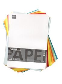 250 feuilles de papier à imprimer coloré A4 - 14811029 - HEMA