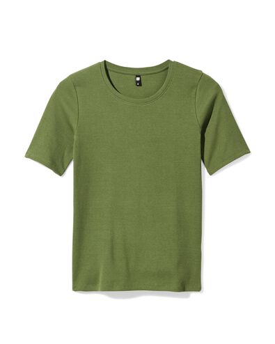 t-shirt femme Clara vert - 36279580GREEN - HEMA
