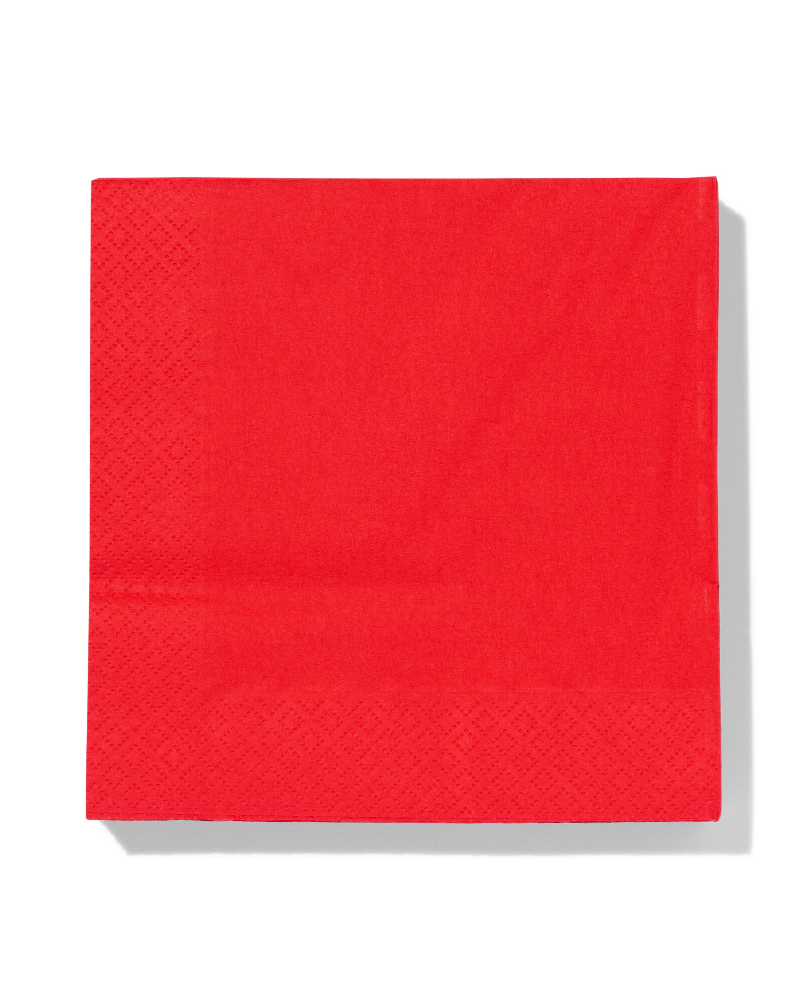 20 serviettes en papier 33x33 rouges - 25640075 - HEMA