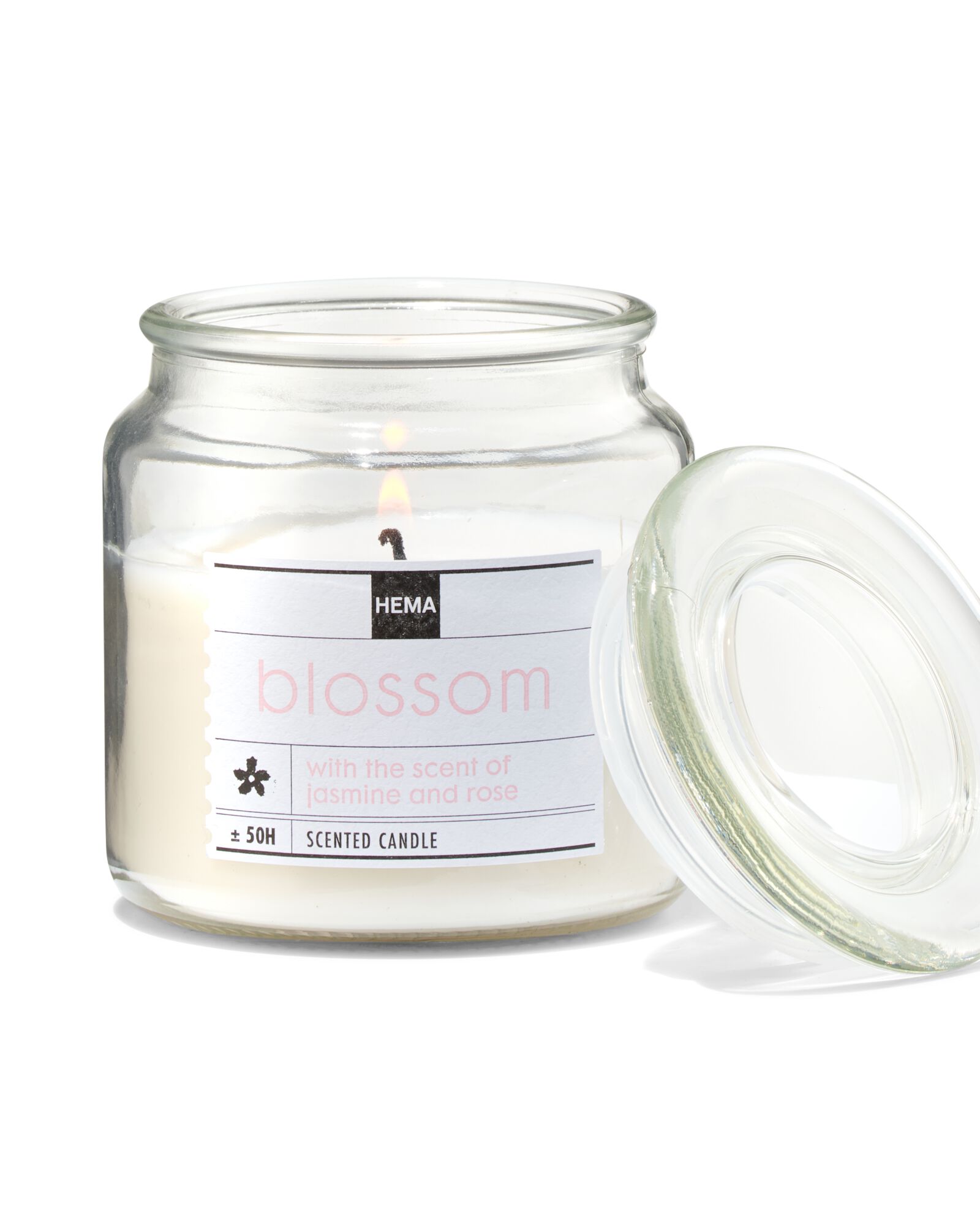 bougie parfum&eacute;e dans un pot en verre &Oslash;9.5 blossom - 13502485 - HEMA