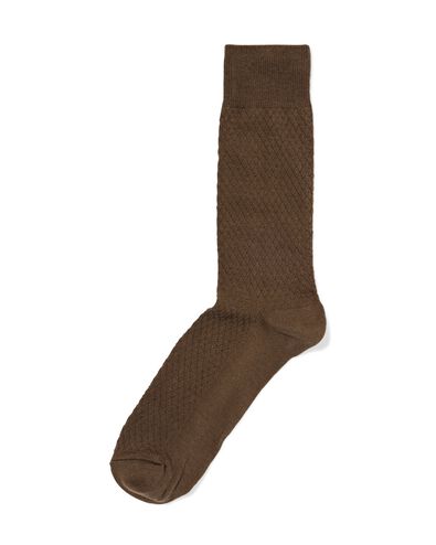 chaussettes structure homme marron marron - 4150360BROWN - HEMA