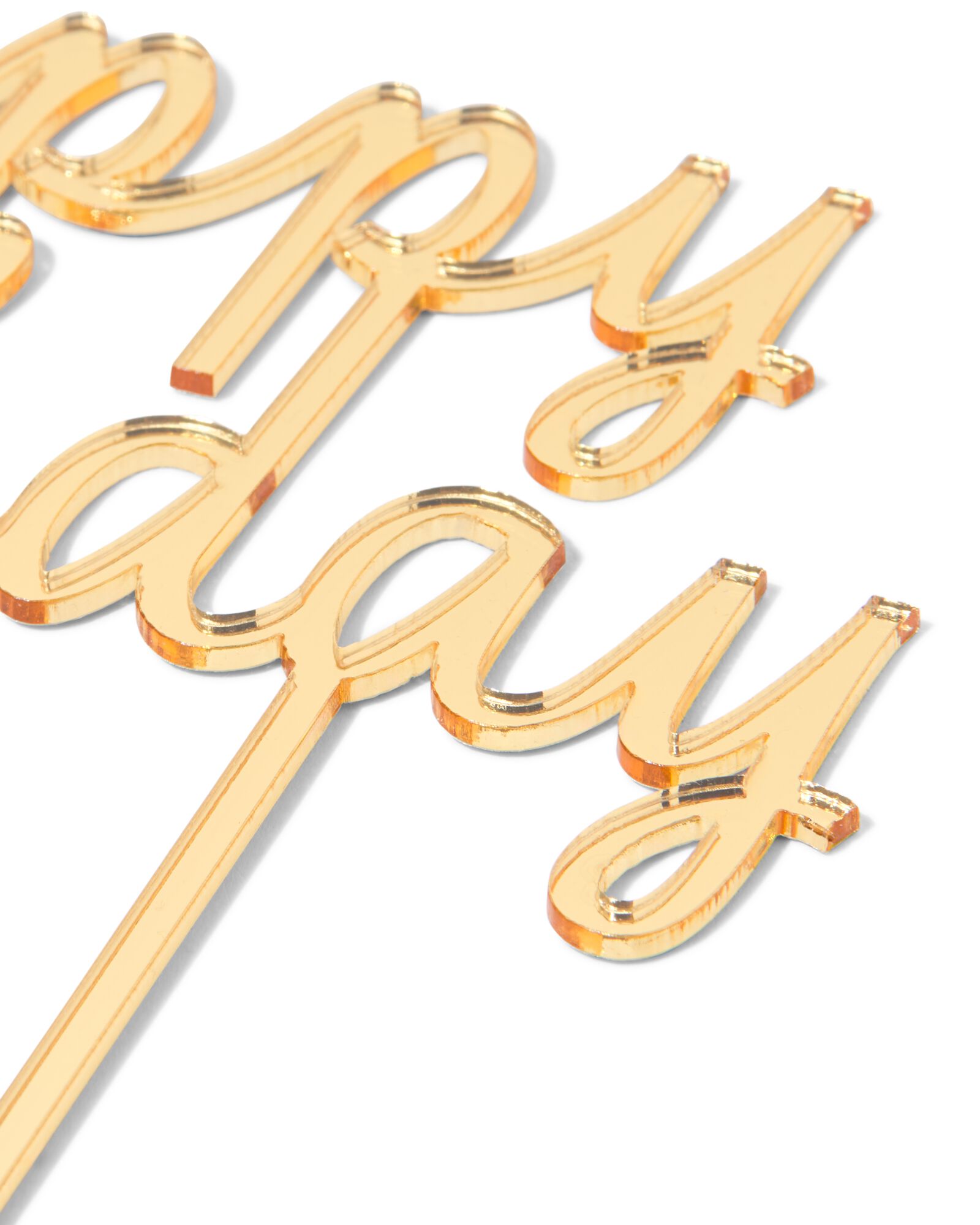 Wiederverwendbarer Torten-Topper, Geburtstag, Gold - 14250321 - HEMA