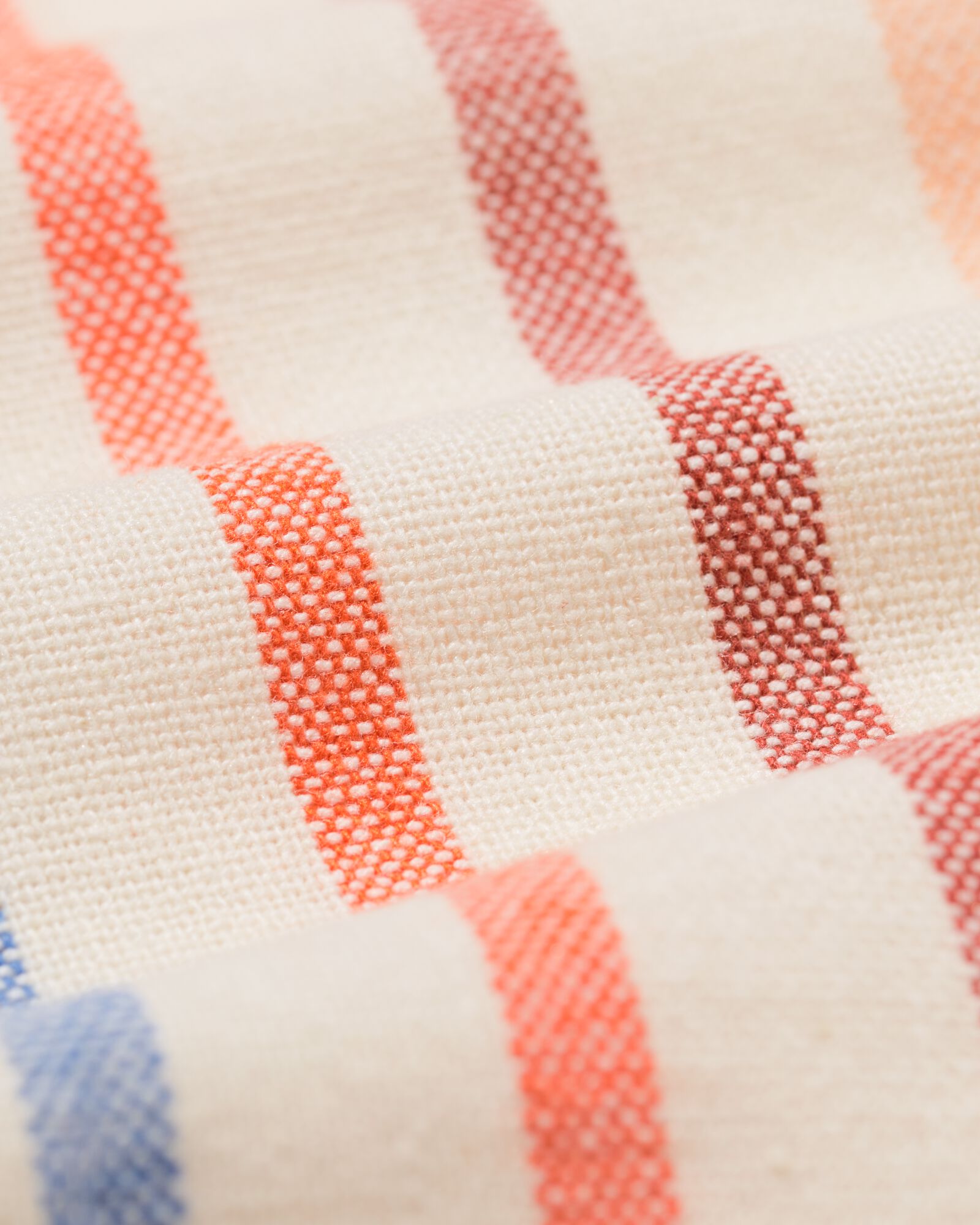 nappe XL 320x145cm coton ray&eacute; bleu-terra - 5300150 - HEMA