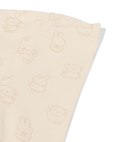 nijntje newborn meegroeilegging rib  &eacute;cru &eacute;cru - 33441120ECRU - HEMA