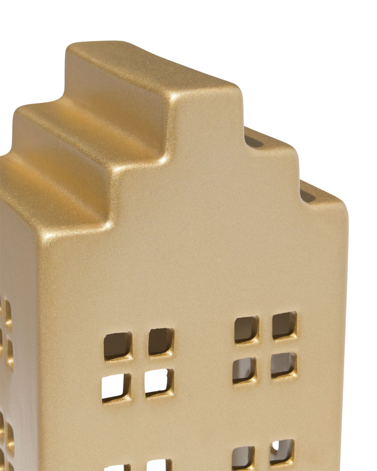 photophore 7x14,3cm c&eacute;ramique maison dor&eacute; - 25100322 - HEMA