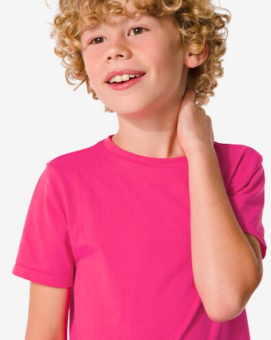 t-shirt de sport enfant sans coutures rose 146/152 - 36090270 - HEMA