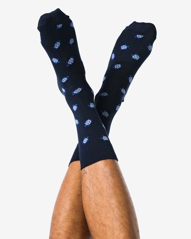 Herrensocken, Schildkr&ouml;ten &ndash; 5 Paar dunkelgr&uuml;n - 4150315DARKGREEN - HEMA