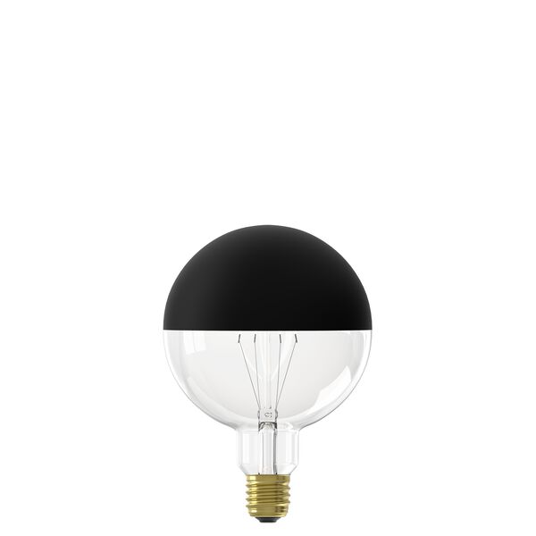 LED-Lampe, E27, 4 W, 280 lm, G125, Kugellampe, Kopfspiegellampe, schwarz - 20070064 - HEMA