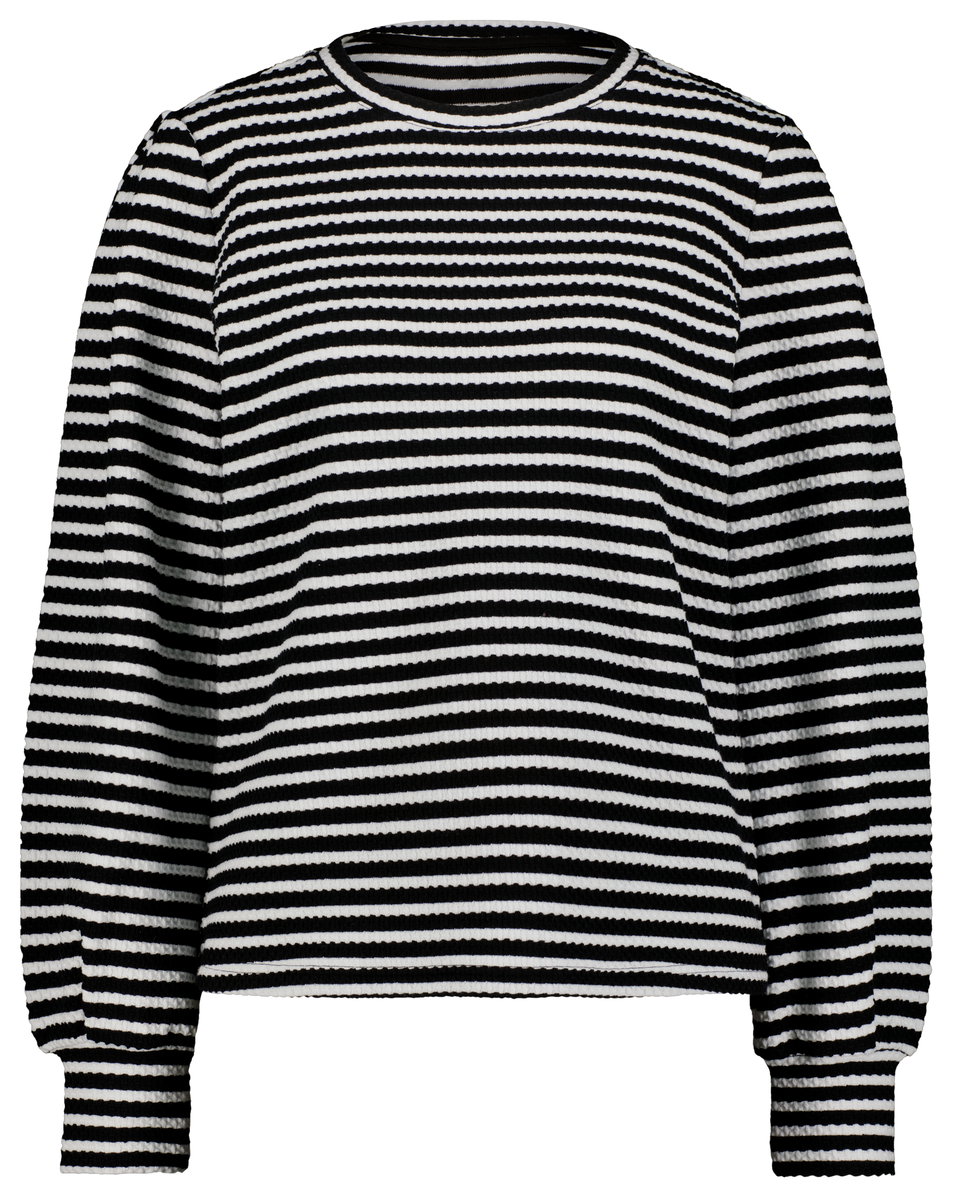 Damen-Sweatshirt Cherry schwarz/weiß schwarz/weiß - 1000029490 - HEMA