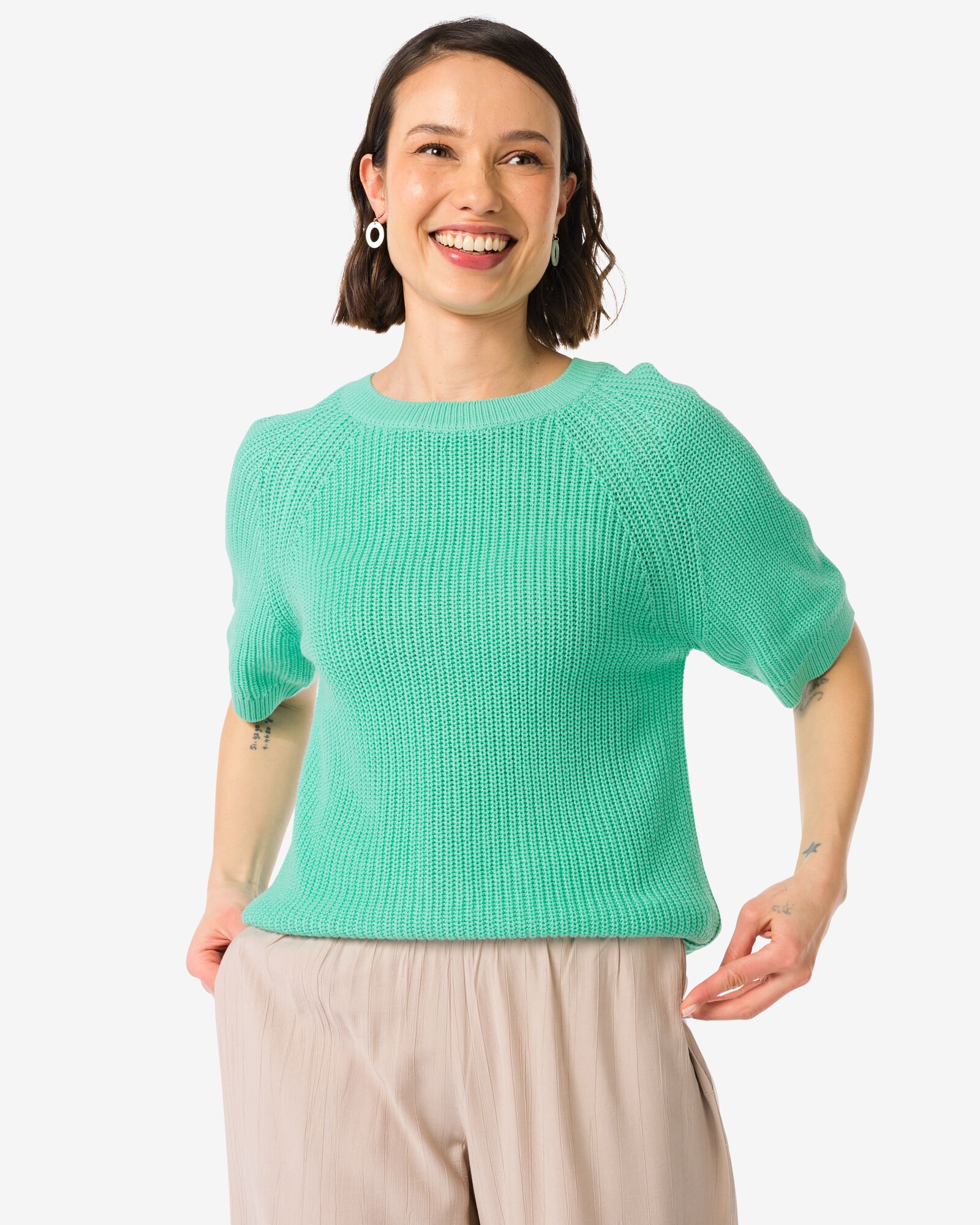 pull femme Olena bleu clair - 36239460LIGHTBLUE - HEMA