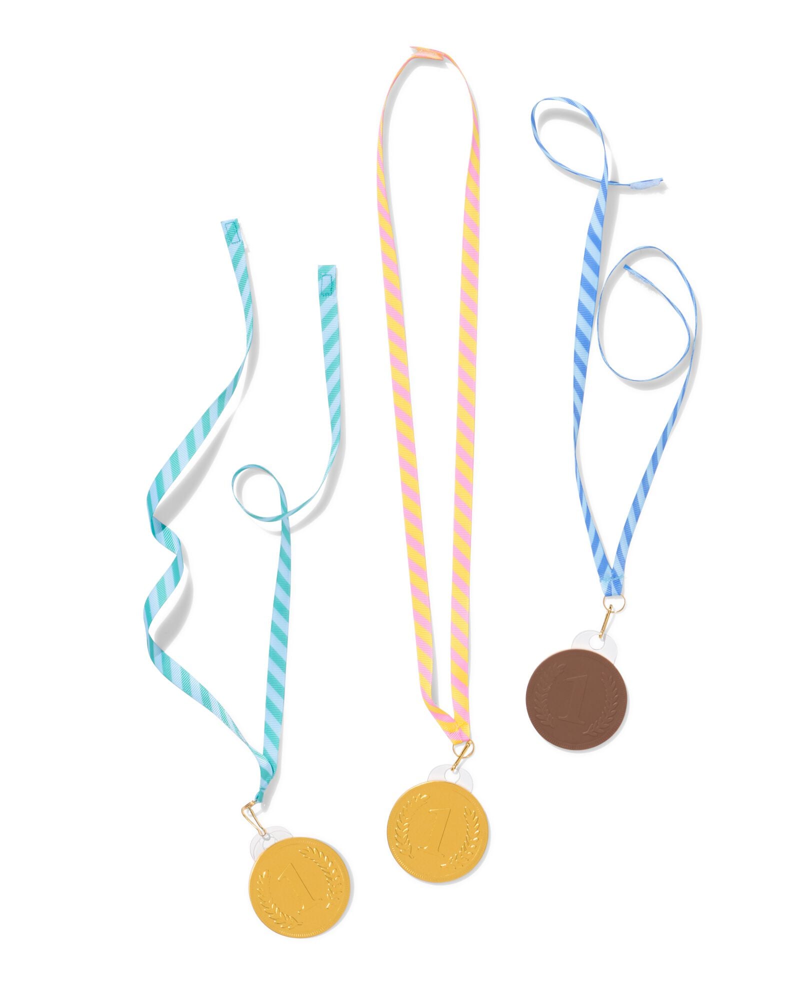 m&eacute;dailles en chocolat au lait - 3 pi&egrave;ces - 10200216 - HEMA