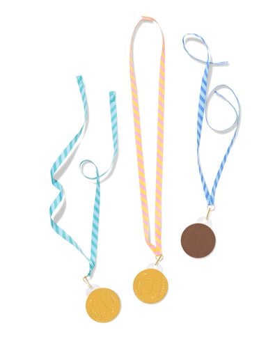 m&eacute;dailles en chocolat au lait - 3 pi&egrave;ces - 10200216 - HEMA