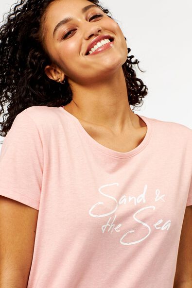 Damen-Nachthemd, Sand and Sea rosa - 1000024187 - HEMA
