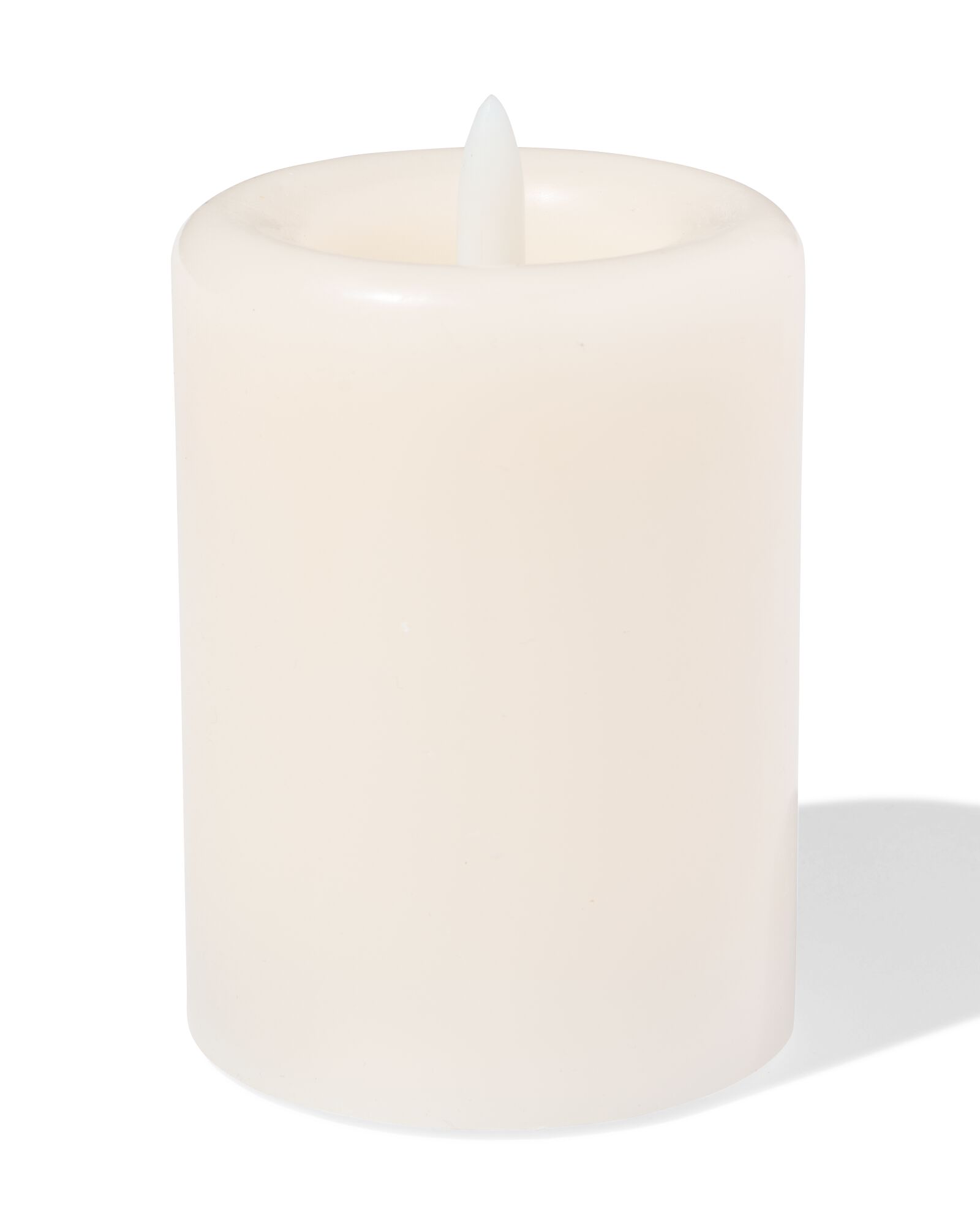 bougie led ⌀7,5x10cm ivoire - 13550142 - HEMA