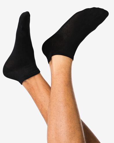 Herren-Kurzsocken, Bambus schwarz schwarz - 4120455BLACK - HEMA