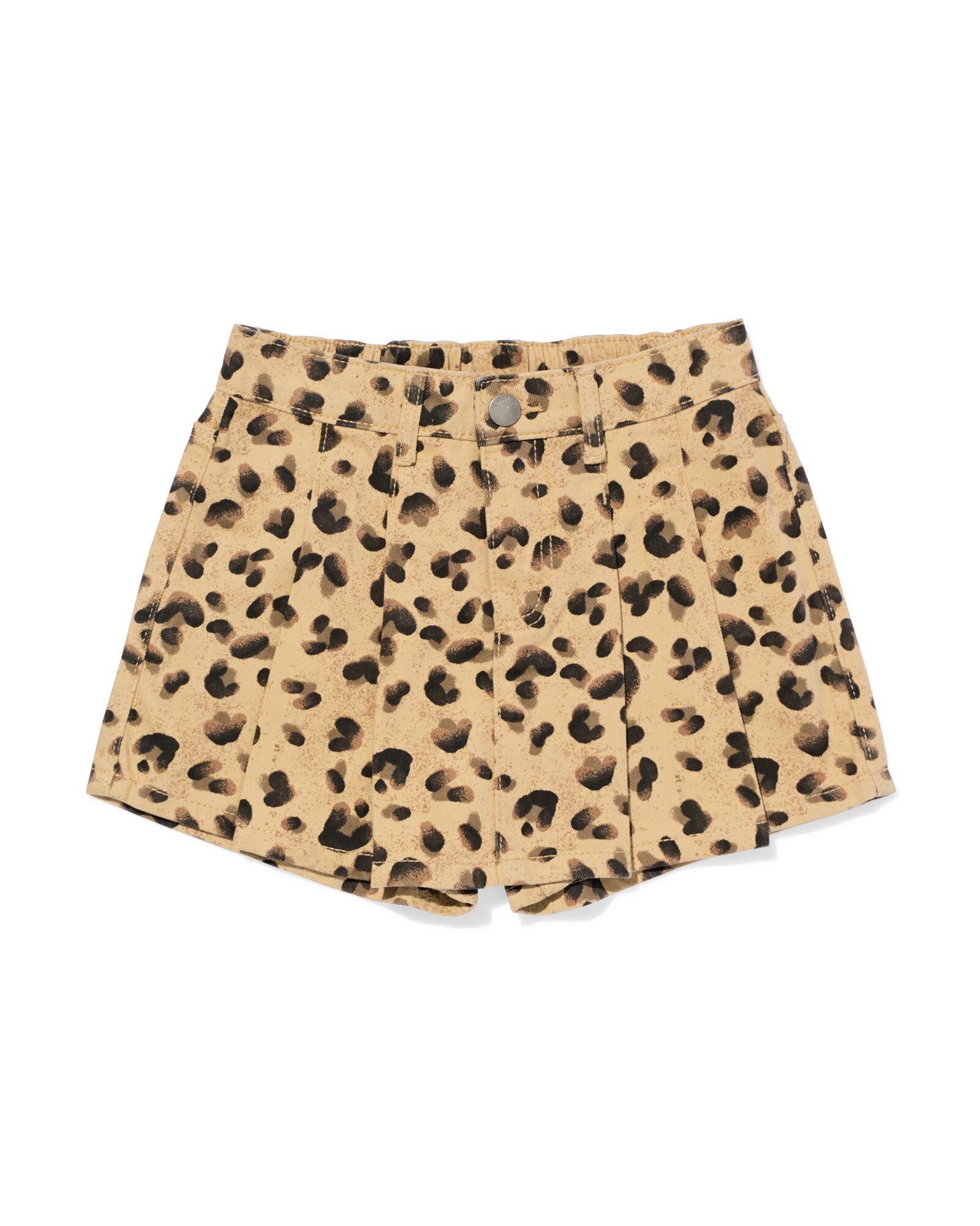 kinderrok plisse luipaard bruin - 30819965BROWN - HEMA
