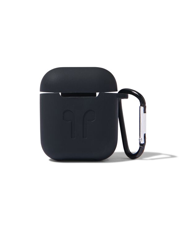 softcase voor AirPods zwart - 39630190 - HEMA