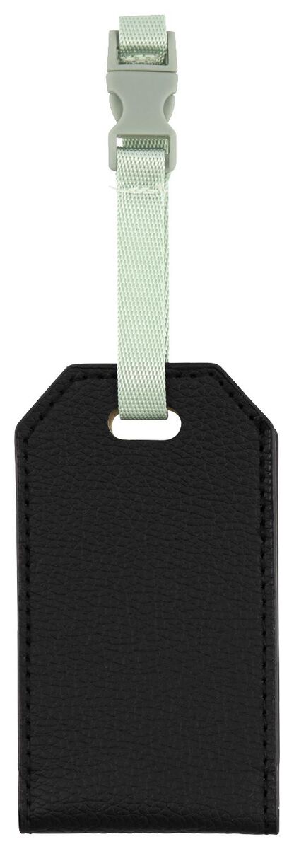 Gepäckanhänger, 5.5 x 9.5 cm, schwarz - 18620038 - HEMA