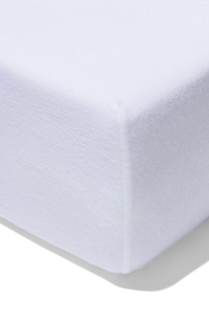 drap-housse molleton boxspring 80x200 coton/stretch blanc - 5120062 - HEMA