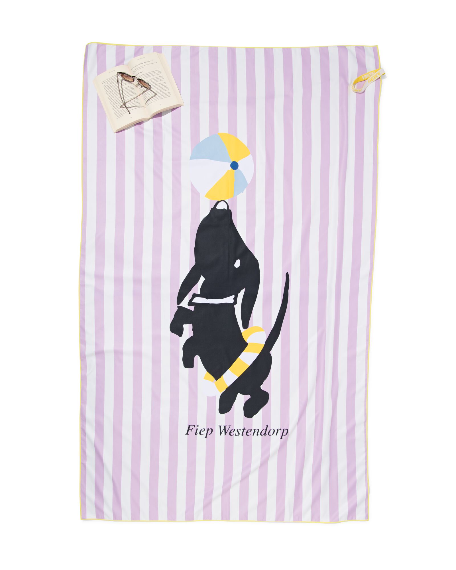 serviette de bain microfibre Takkie 110x175 - 5290117 - HEMA