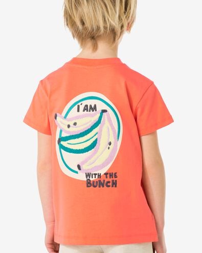 Kinder-T-Shirt, Fr&uuml;chte korallfarben 110/116 - 30716645 - HEMA