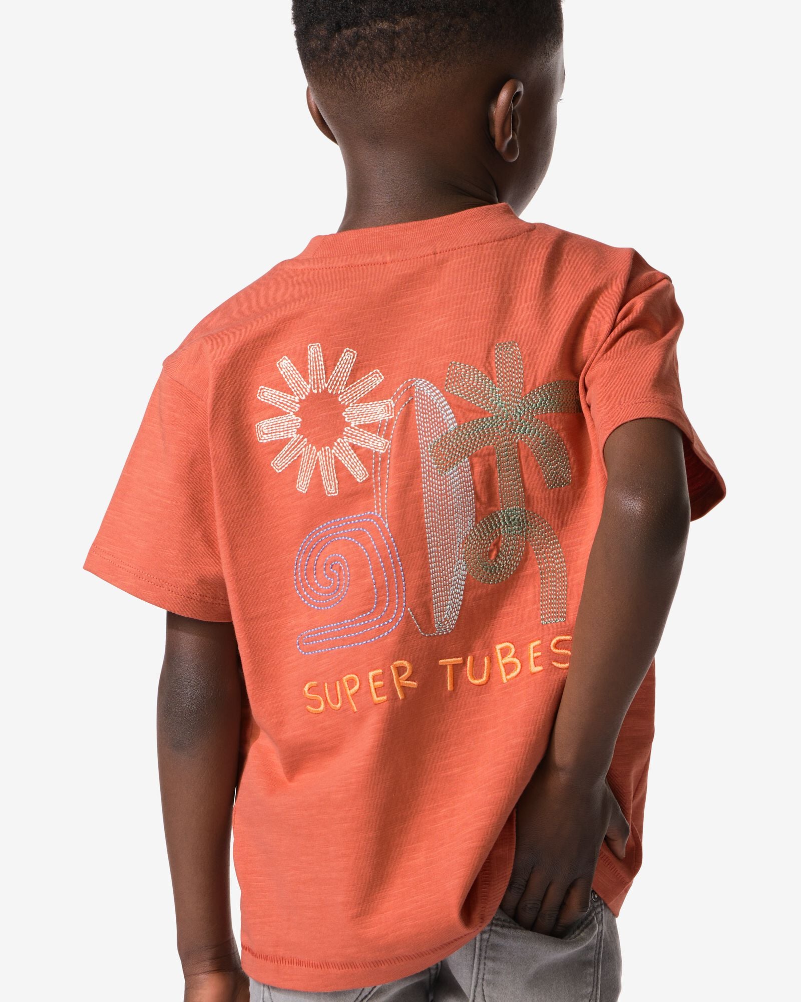 t-shirt enfant  marron clair marron clair - 30720006LIGHTBROWN - HEMA