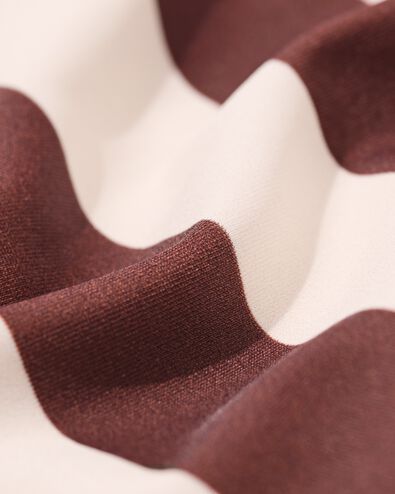 damesbikinibroekje Mila blokstrepen bruin bruin - 22360480BROWN - HEMA