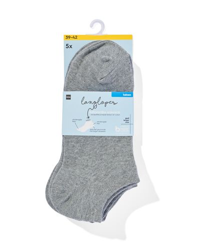 5er-Pack Herren-Kurzsocken grau grau - 1000001523 - HEMA