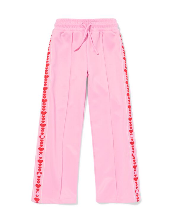pantalon enfant coupe droite c&oelig;urs rose rose - 30842619PINK - HEMA