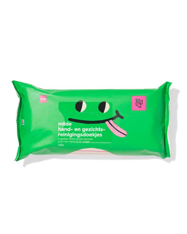 milde hand- en gezichtsreinigingsdoekjes - 40 stuks - 11730009 - HEMA