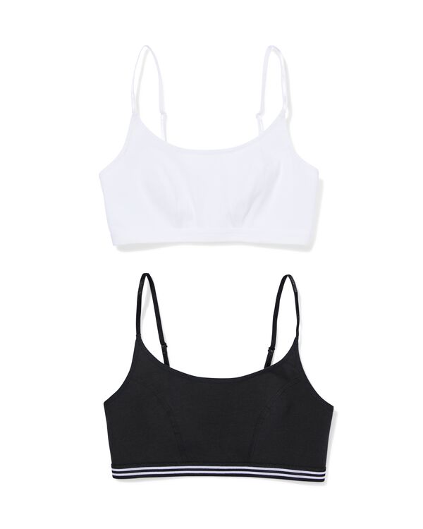 hauts rembourr&eacute;s sans armatures - Lot de 2 noir noir - 21900490BLACK - HEMA